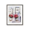 Picture of Red Floral Buildings _GroupedProduct_Rectangle_Portrait_Framed_Matted_
