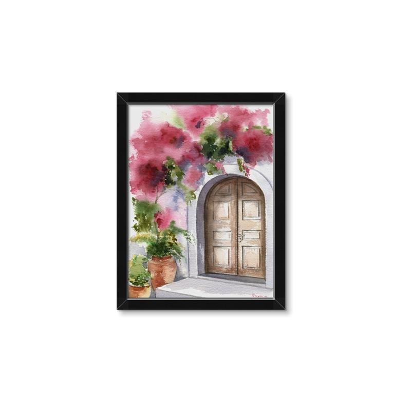Picture of Red Floral Arch _GroupedProduct_Rectangle_Portrait_Framed_Matted_