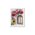 Picture of Red Floral Arch _GroupedProduct_Rectangle_Portrait_Framed_Matted_