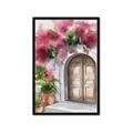 Picture of Red Floral Arch _GroupedProduct_Rectangle_Portrait_Framed_Matted_