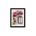 Picture of Red Floral Arch _GroupedProduct_Rectangle_Portrait_Framed_Matted_