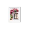 Picture of Red Floral Arch _GroupedProduct_Rectangle_Portrait_Framed_Matted_