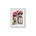 Picture of Red Floral Arch _GroupedProduct_Rectangle_Portrait_Framed_Matted_