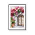 Picture of Red Floral Arch _GroupedProduct_Rectangle_Portrait_Framed_Matted_