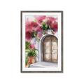 Picture of Red Floral Arch _GroupedProduct_Rectangle_Portrait_Framed_Matted_