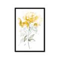 Picture of Yellow Floral II  _GroupedProduct_Rectangle_Portrait_Framed_Matted_