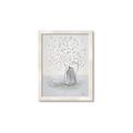 Picture of White Pretty Flower  Neutral _GroupedProduct_Rectangle_Portrait_Framed_Matted_