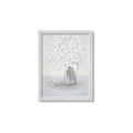 Picture of White Pretty Flower  Neutral _GroupedProduct_Rectangle_Portrait_Framed_Matted_