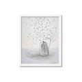 Picture of White Pretty Flower  Neutral _GroupedProduct_Rectangle_Portrait_Framed_Matted_