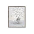 Picture of White Pretty Flower  Neutral _GroupedProduct_Rectangle_Portrait_Framed_Matted_