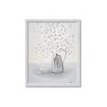 Picture of White Pretty Flower  Neutral _GroupedProduct_Rectangle_Portrait_Framed_Matted_
