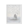Picture of White Pretty Flower  Neutral _GroupedProduct_Rectangle_Portrait_Framed_Matted_