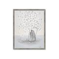 Picture of White Pretty Flower  Neutral _GroupedProduct_Rectangle_Portrait_Framed_Matted_
