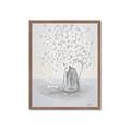 Picture of White Pretty Flower  Neutral _GroupedProduct_Rectangle_Portrait_Framed_Matted_