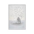 Picture of White Pretty Flower  Neutral _GroupedProduct_Rectangle_Portrait_Framed_Matted_