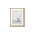 Picture of White Pretty Flower  Neutral _GroupedProduct_Rectangle_Portrait_Framed_Matted_