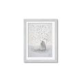 Picture of White Pretty Flower  Neutral _GroupedProduct_Rectangle_Portrait_Framed_Matted_
