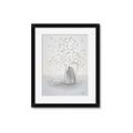 Picture of White Pretty Flower  Neutral _GroupedProduct_Rectangle_Portrait_Framed_Matted_