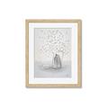 Picture of White Pretty Flower  Neutral _GroupedProduct_Rectangle_Portrait_Framed_Matted_