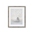 Picture of White Pretty Flower  Neutral _GroupedProduct_Rectangle_Portrait_Framed_Matted_