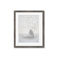 Picture of White Pretty Flower  Neutral _GroupedProduct_Rectangle_Portrait_Framed_Matted_