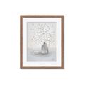 Picture of White Pretty Flower  Neutral _GroupedProduct_Rectangle_Portrait_Framed_Matted_
