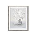Picture of White Pretty Flower  Neutral _GroupedProduct_Rectangle_Portrait_Framed_Matted_