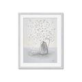 Picture of White Pretty Flower  Neutral _GroupedProduct_Rectangle_Portrait_Framed_Matted_