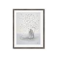 Picture of White Pretty Flower  Neutral _GroupedProduct_Rectangle_Portrait_Framed_Matted_