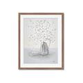 Picture of White Pretty Flower  Neutral _GroupedProduct_Rectangle_Portrait_Framed_Matted_