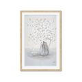 Picture of White Pretty Flower  Neutral _GroupedProduct_Rectangle_Portrait_Framed_Matted_