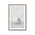 Picture of White Pretty Flower  Neutral _GroupedProduct_Rectangle_Portrait_Framed_Matted_