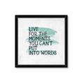 Picture of Live The Moment _GroupedProduct_Square_Framed_Matted_