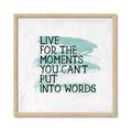 Picture of Live The Moment _GroupedProduct_Square_Framed_Matted_