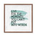 Picture of Live The Moment _GroupedProduct_Square_Framed_Matted_