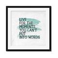 Picture of Live The Moment _GroupedProduct_Square_Framed_Matted_