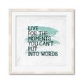 Picture of Live The Moment _GroupedProduct_Square_Framed_Matted_