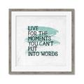 Picture of Live The Moment _GroupedProduct_Square_Framed_Matted_