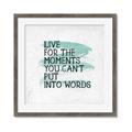 Picture of Live The Moment _GroupedProduct_Square_Framed_Matted_