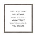 Picture of What You Think You Become _GroupedProduct_Square_Framed_Matted_