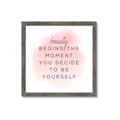 Picture of Be Yourself _GroupedProduct_Square_Framed_Matted_