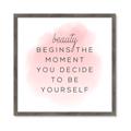 Picture of Be Yourself _GroupedProduct_Square_Framed_Matted_