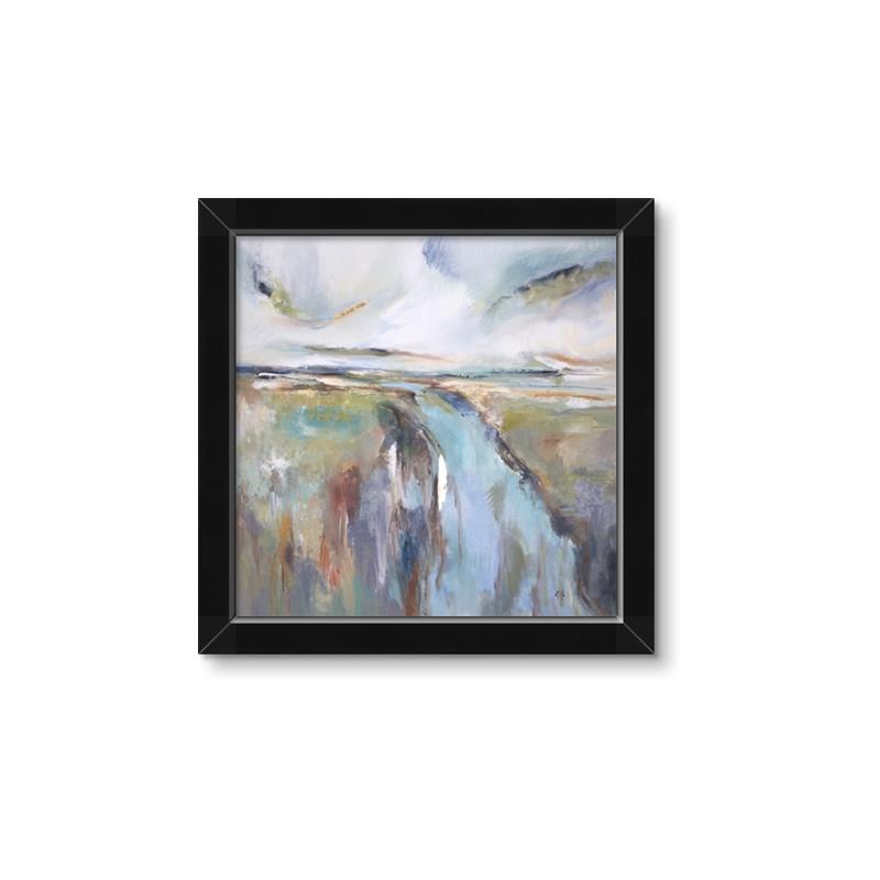 Picture of Water Golden Falls  _GroupedProduct_Square_Framed_Matted_