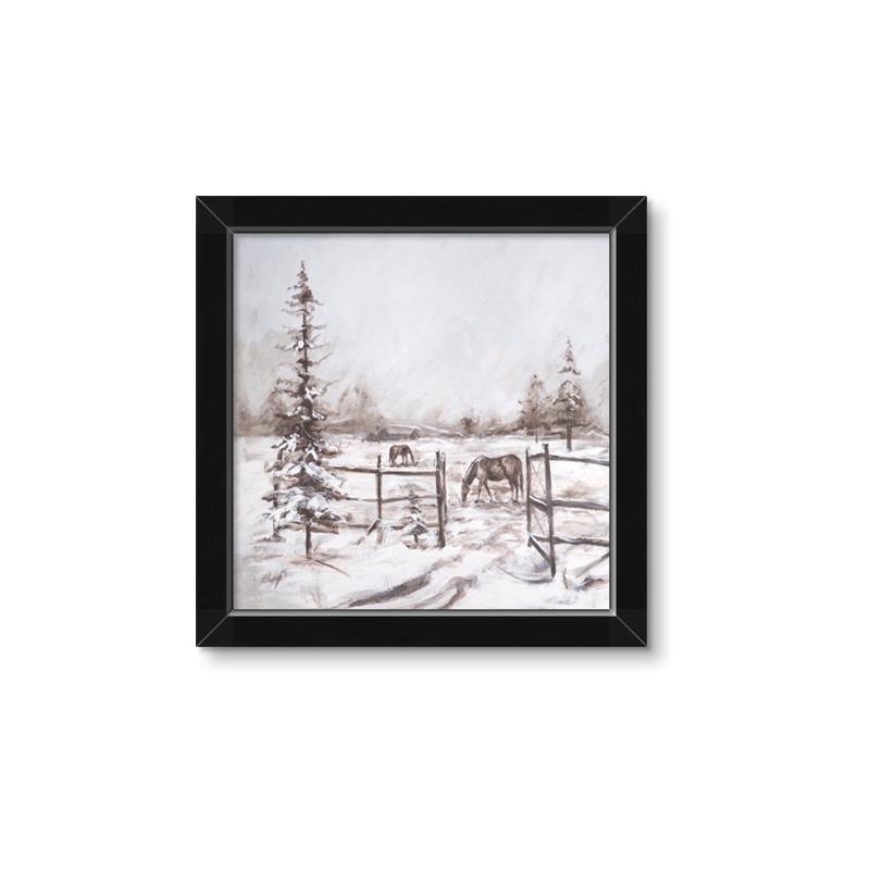 Picture of Animal in winter _GroupedProduct_Square_Framed_Matted_