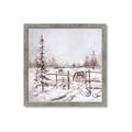 Picture of Animal in winter _GroupedProduct_Square_Framed_Matted_