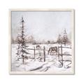 Picture of Animal in winter _GroupedProduct_Square_Framed_Matted_