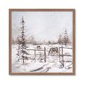 Picture of Animal in winter _GroupedProduct_Square_Framed_Matted_