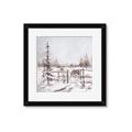 Picture of Animal in winter _GroupedProduct_Square_Framed_Matted_