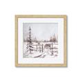 Picture of Animal in winter _GroupedProduct_Square_Framed_Matted_