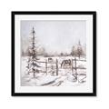 Picture of Animal in winter _GroupedProduct_Square_Framed_Matted_